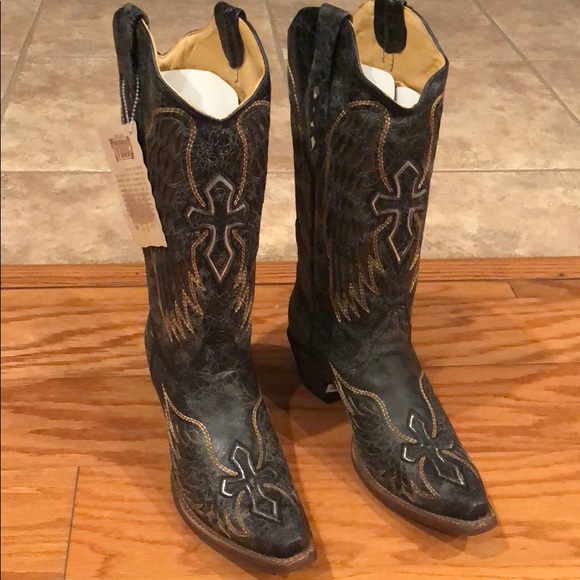 Corral Shoes - grey cowboy boots